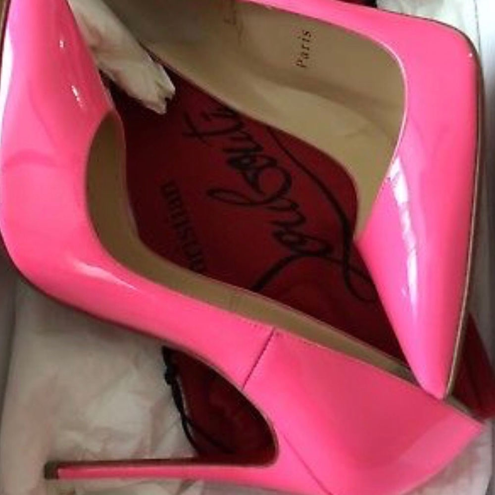 Christian Louboutin Neon Pink Heels
